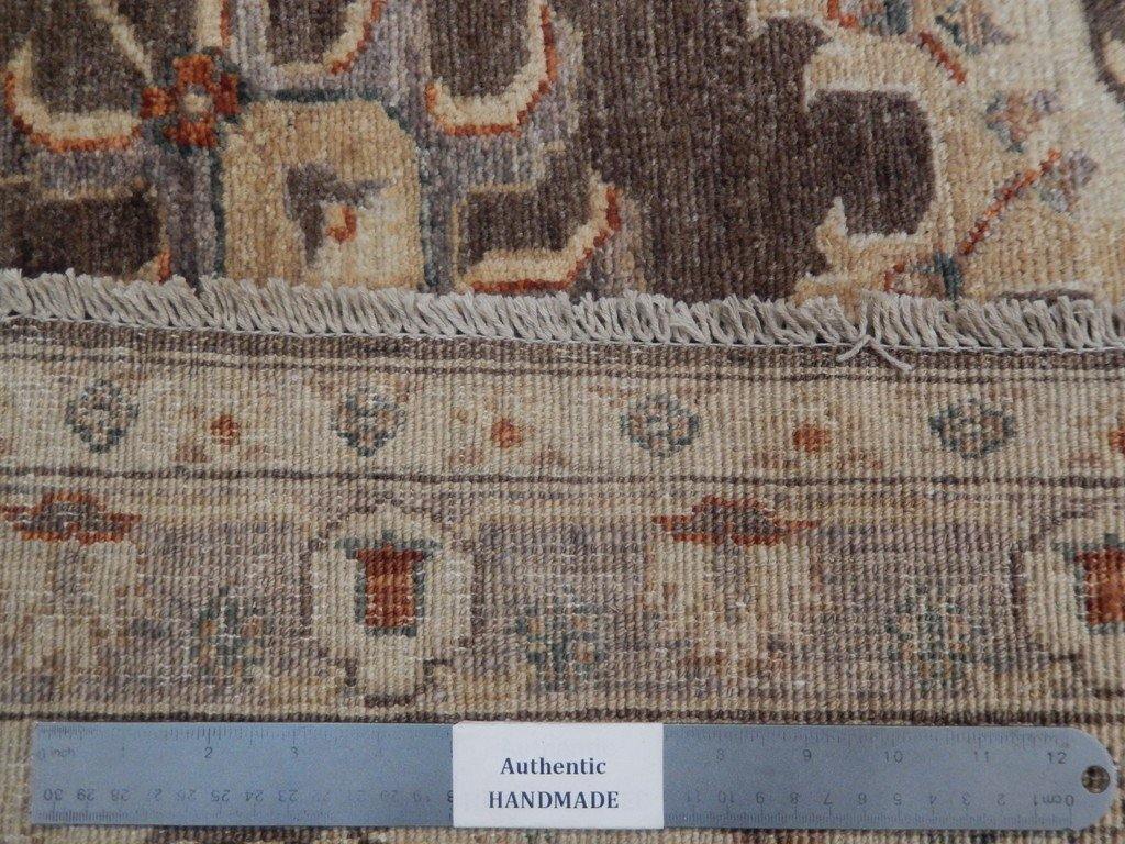 Chobi Peshawar rug, pile texture showing wool with vegetal-dye finish