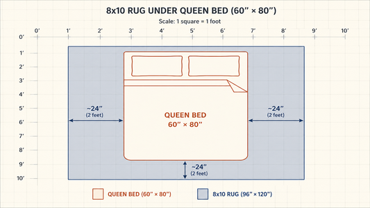 What Size Rug for a Queen Bed? 8x10 vs the Rest
