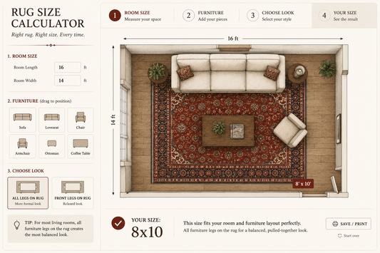 Rug Size Calculator: Find Your Exact Size in 30 Seconds