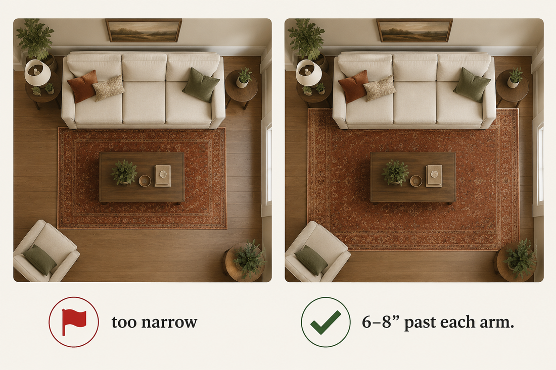 How to Match a Rug to Your Sofa: 5 Rules That Work
