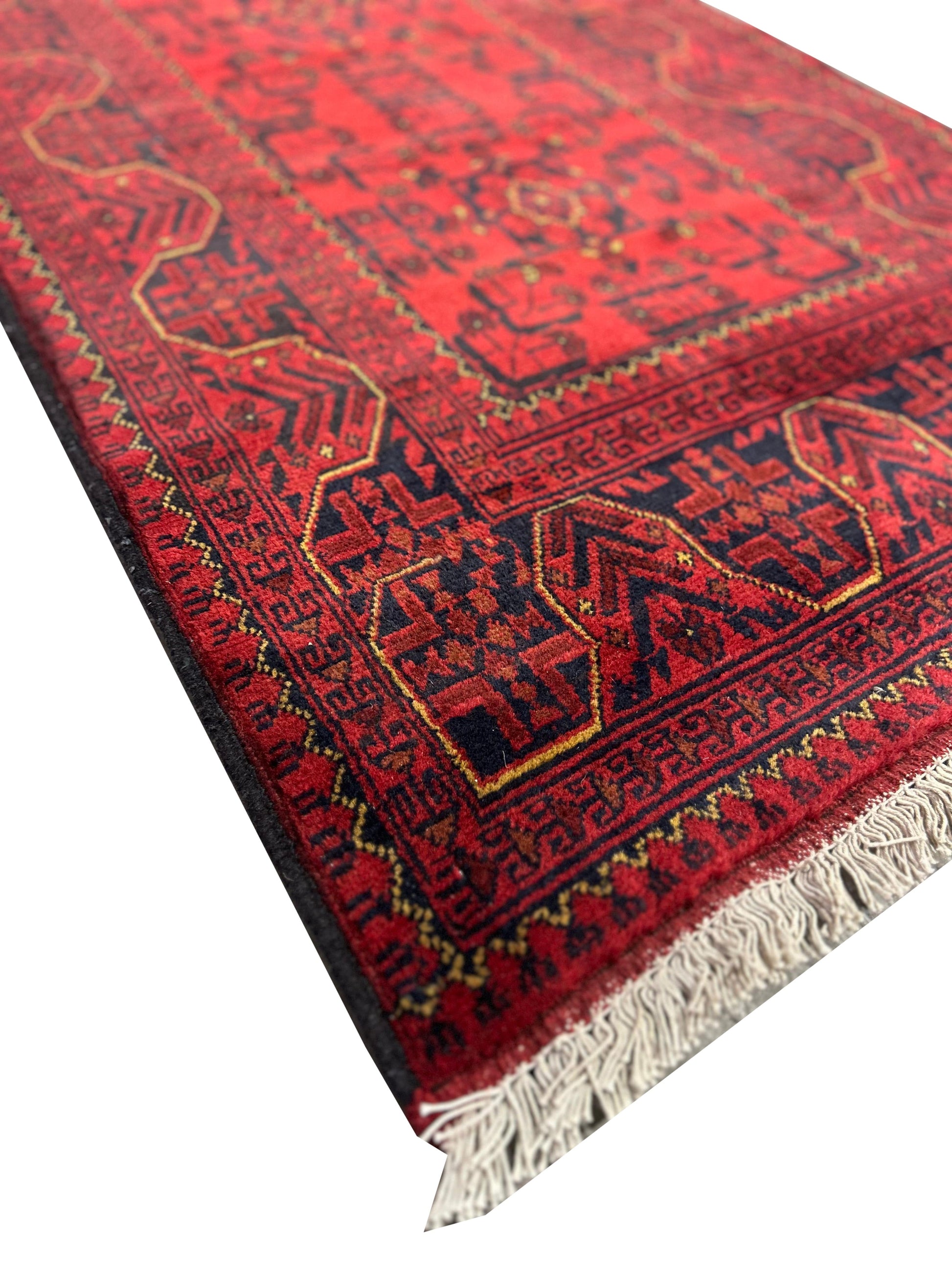 Khal Mammadi runner, pile texture showing dense Afghan wool