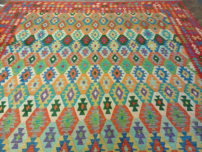 Double-sided Kilim, border pattern close-up