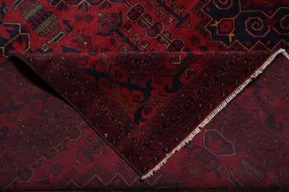 Afghan Khal Mammadi oversize rug, alternate corner pattern continuity