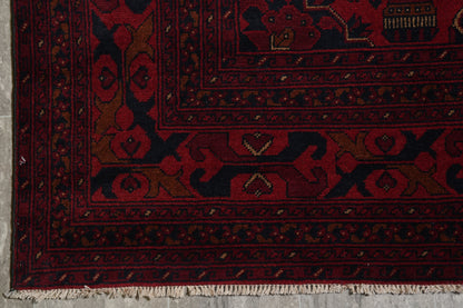 Afghan Khal Mammadi oversize rug, mid-field tribal motif detail