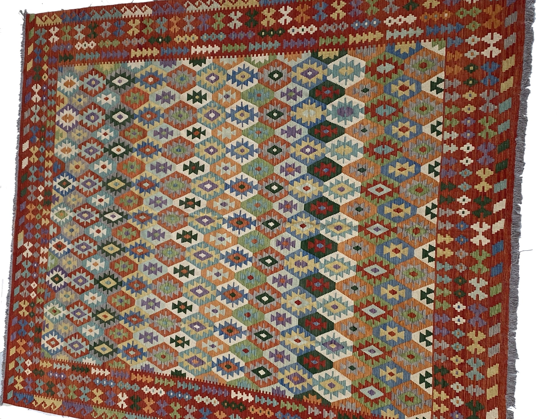 Chic Kilim, tribal corner detail