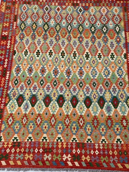 Chic Kilim, border pattern in gold and ivory