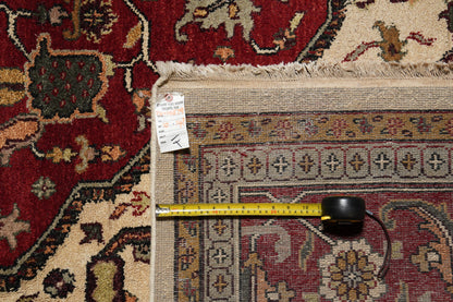 Heriz-Serapi-style wool rug, wide alternate-angle view