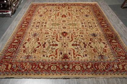 Ziegler rug, corner motif with gentle curvilinear detail