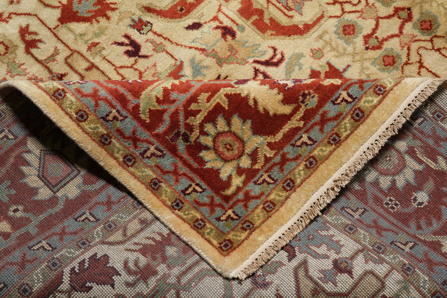 Ziegler rug, alternate corner showing pattern continuity