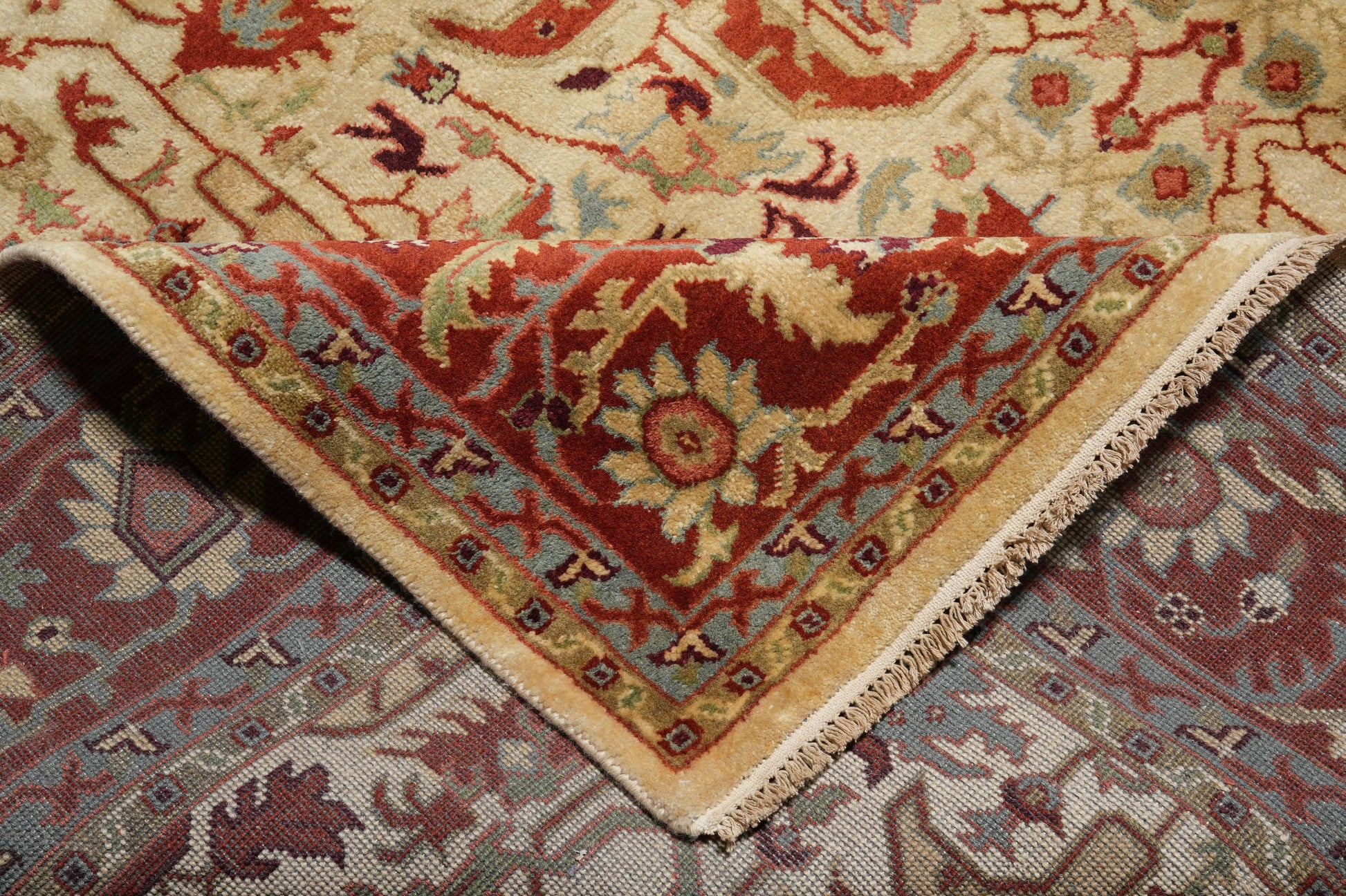 Ziegler rug, alternate corner showing pattern continuity