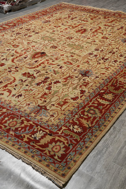 Ziegler rug, third floral detail close-up