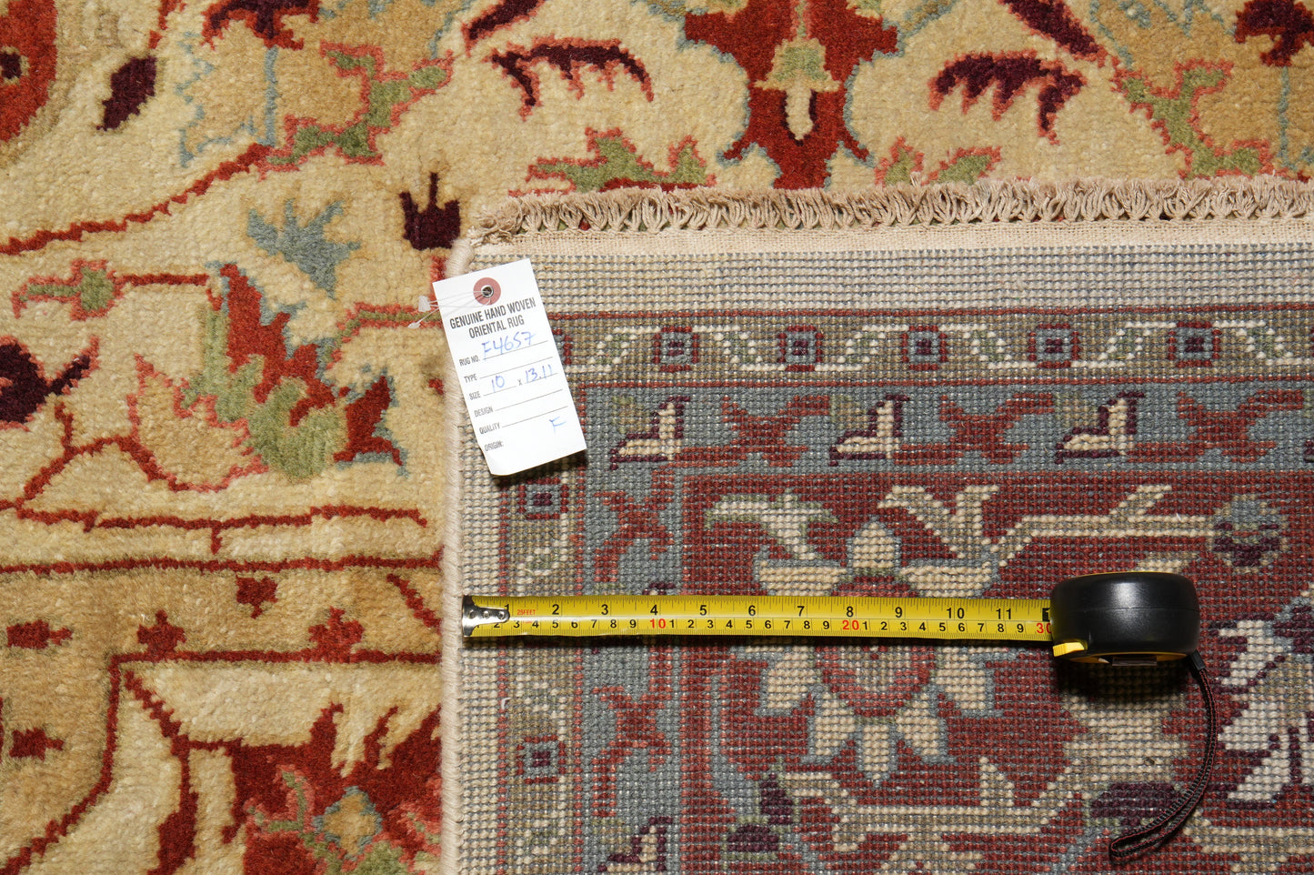 Ziegler rug, pile texture showing dense wool