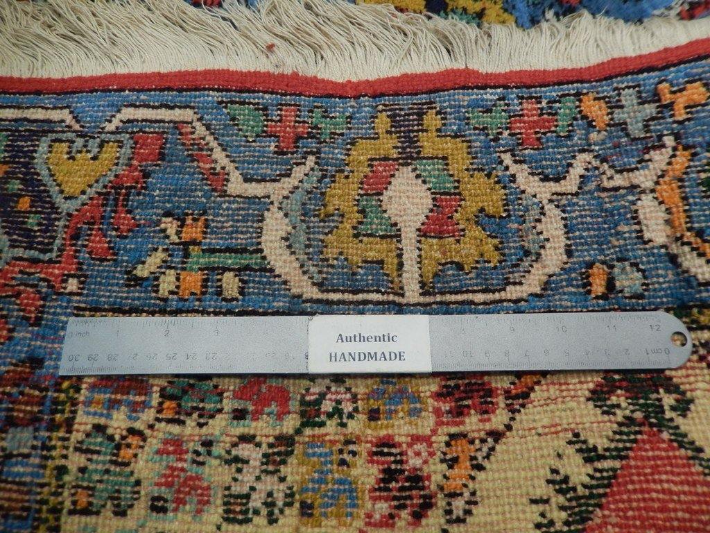 2.8 x 4.7 hand-knotted traditional wool rug, alternate angle 1