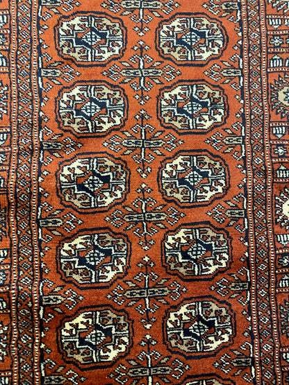 Bokhara 18-foot runner, second-half medallion detail