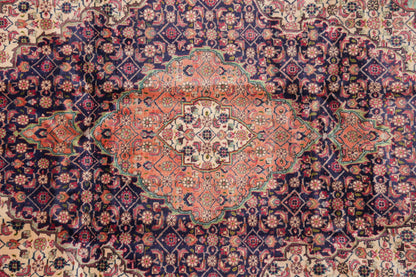 Tabriz-style Mahi rug, corner motif with fine curvilinear detail