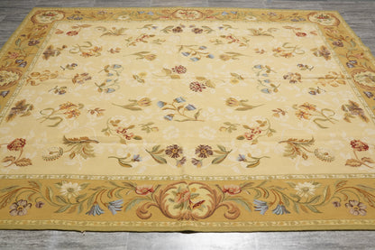 French Country Aubusson, painterly floral detail