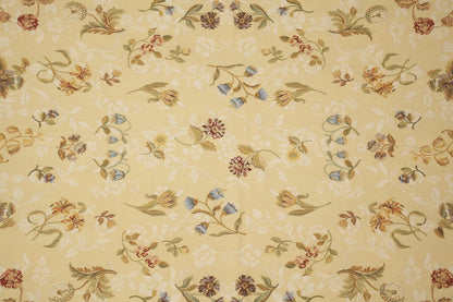 French Country Aubusson, border pattern with curvilinear vines