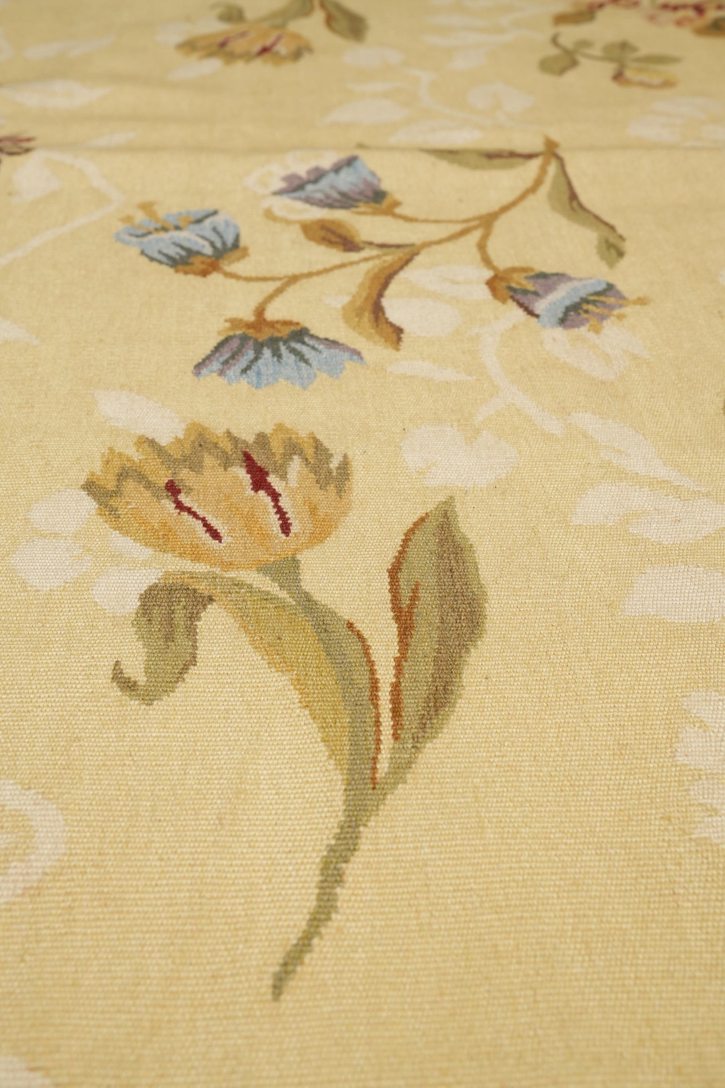 French Country Aubusson, secondary floral motif close-up
