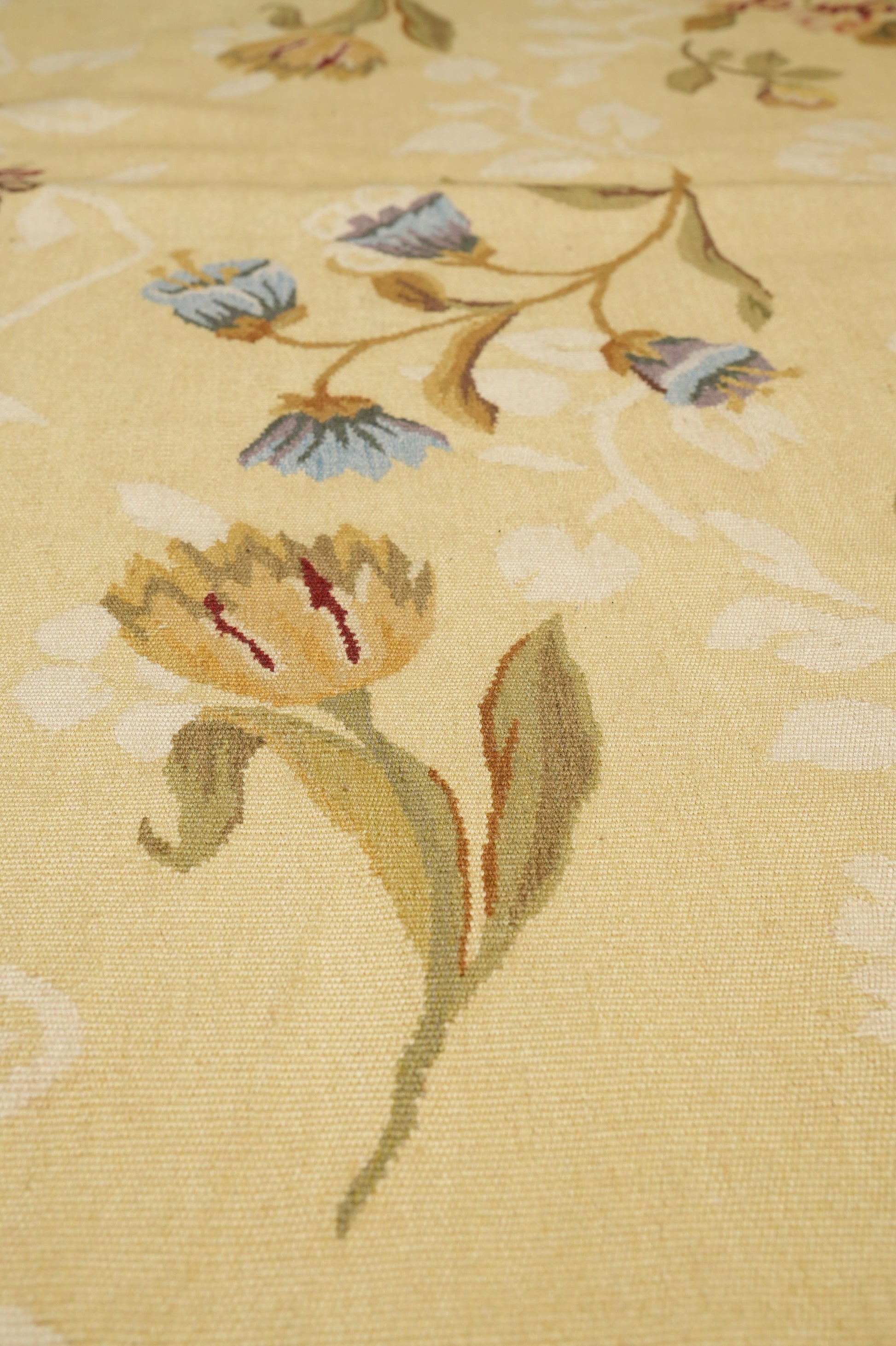 French Country Aubusson, secondary floral motif close-up