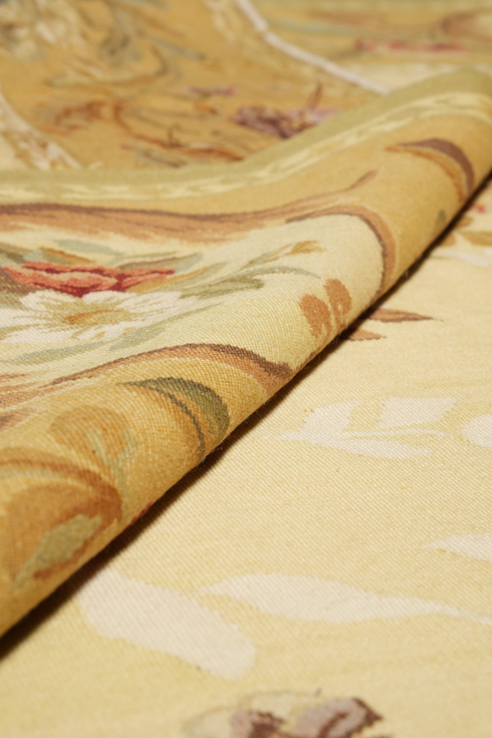 French Country Aubusson, third floral motif close-up