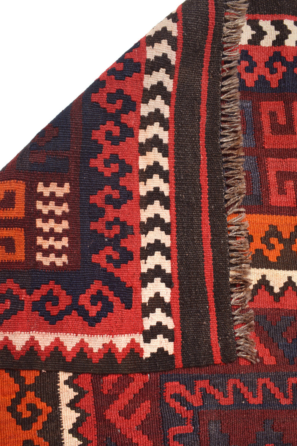 Oversize Afghan Kilim, secondary geometric motif close-up
