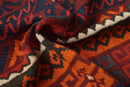 Oversize Afghan Kilim, weave texture showing Afghan wool flat-weave