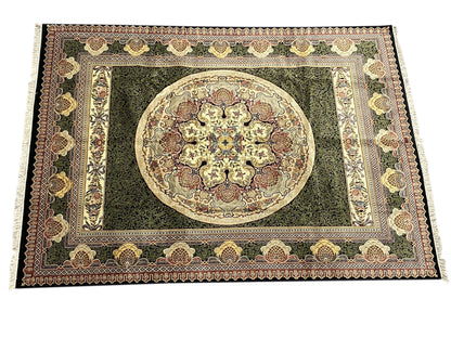 Aubusson Savonnerie rug, French floral border detail