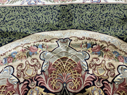 Aubusson Savonnerie rug, alternate corner showing floral continuity