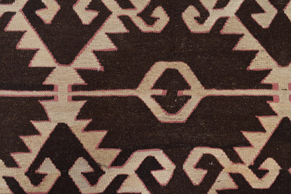 Modern Kilim, color balance close-up showing earth tones