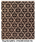 9 x 10 modern Kilim flat-weave wool rug in multi-color, top view
