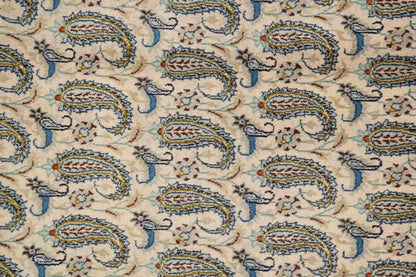 1970s paisley Kashan-style rug, corner motif with paisley arabesques
