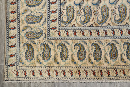 1970s paisley Kashan-style rug, third boteh detail
