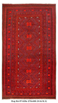 9 x 16.3 oversize Afghan Kilim flat-weave wool rug in multi-color, full length top view